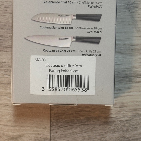 CRISTEL, 1.4116 grade stainless Steel Paring Knife New in box - Picture 4 of 4